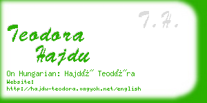 teodora hajdu business card